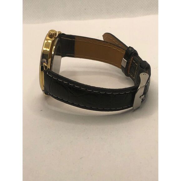 Michael Kors MK2737 Women's Black Leather Analog White Dial Quartz Watch OP421 - Picture 8 of 9